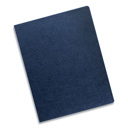 Fellowes® wholesale. Linen Texture Binding System Covers, 11-1-4 X 8-3-4, Navy, 200-pack. HSD Wholesale: Janitorial Supplies, Breakroom Supplies, Office Supplies.