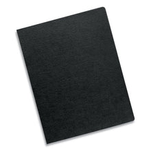 Load image into Gallery viewer, Fellowes® wholesale. Linen Texture Binding System Covers, 11-1-4 X 8-3-4, Black, 200-pack. HSD Wholesale: Janitorial Supplies, Breakroom Supplies, Office Supplies.