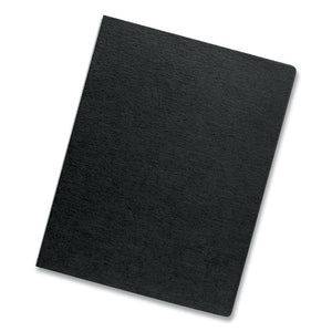 Fellowes® wholesale. Linen Texture Binding System Covers, 11-1-4 X 8-3-4, Black, 200-pack. HSD Wholesale: Janitorial Supplies, Breakroom Supplies, Office Supplies.