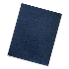 Load image into Gallery viewer, Fellowes® wholesale. Classic Grain Texture Binding System Covers, 11 X 8-1-2, Navy, 50-pack. HSD Wholesale: Janitorial Supplies, Breakroom Supplies, Office Supplies.