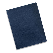 Load image into Gallery viewer, Fellowes® wholesale. Classic Grain Texture Binding System Covers, 11-1-4 X 8-3-4, Navy, 200-pack. HSD Wholesale: Janitorial Supplies, Breakroom Supplies, Office Supplies.