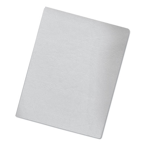 Fellowes® wholesale. Classic Grain Texture Binding System Covers, 11-1-4 X 8-3-4, White, 200-pack. HSD Wholesale: Janitorial Supplies, Breakroom Supplies, Office Supplies.