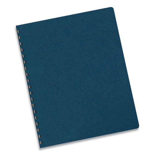 Fellowes® wholesale. Executive Leather-like Presentation Cover, Round, 11-1-4 X 8-3-4, Navy, 50-pk. HSD Wholesale: Janitorial Supplies, Breakroom Supplies, Office Supplies.