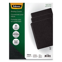 Load image into Gallery viewer, Fellowes® wholesale. Executive Leather-like Presentation Cover, Round, 11-1-4 X 8-3-4, Black, 50-pk. HSD Wholesale: Janitorial Supplies, Breakroom Supplies, Office Supplies.