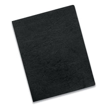 Load image into Gallery viewer, Fellowes® wholesale. Executive Leather-like Presentation Cover, Round, 11-1-4 X 8-3-4, Black, 50-pk. HSD Wholesale: Janitorial Supplies, Breakroom Supplies, Office Supplies.