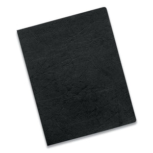 Fellowes® wholesale. Executive Leather-like Presentation Cover, Round, 11-1-4 X 8-3-4, Black, 50-pk. HSD Wholesale: Janitorial Supplies, Breakroom Supplies, Office Supplies.