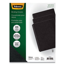 Load image into Gallery viewer, Fellowes® wholesale. Executive Leather-like Presentation Cover, Round, 11-1-4 X 8-3-4, Black, 200-pk. HSD Wholesale: Janitorial Supplies, Breakroom Supplies, Office Supplies.