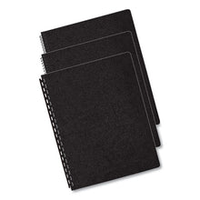 Load image into Gallery viewer, Fellowes® wholesale. Executive Leather-like Presentation Cover, Round, 11-1-4 X 8-3-4, Black, 200-pk. HSD Wholesale: Janitorial Supplies, Breakroom Supplies, Office Supplies.