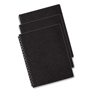 Fellowes® wholesale. Executive Leather-like Presentation Cover, Round, 11-1-4 X 8-3-4, Black, 200-pk. HSD Wholesale: Janitorial Supplies, Breakroom Supplies, Office Supplies.