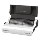 Fellowes® wholesale. Pulsar E Electric Comb Binding System, 300 Sheets, 17 X 15 3-8 X 5 1-8, White. HSD Wholesale: Janitorial Supplies, Breakroom Supplies, Office Supplies.