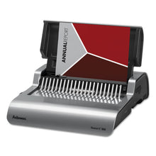 Load image into Gallery viewer, Fellowes® wholesale. Quasar 500 Electric Comb Binding System, 16 7-8 X 15 3-8 X 5 1-8, Metallic Gray. HSD Wholesale: Janitorial Supplies, Breakroom Supplies, Office Supplies.