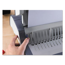 Load image into Gallery viewer, Fellowes® wholesale. Quasar 500 Electric Comb Binding System, 16 7-8 X 15 3-8 X 5 1-8, Metallic Gray. HSD Wholesale: Janitorial Supplies, Breakroom Supplies, Office Supplies.