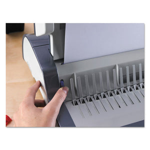 Fellowes® wholesale. Quasar 500 Electric Comb Binding System, 16 7-8 X 15 3-8 X 5 1-8, Metallic Gray. HSD Wholesale: Janitorial Supplies, Breakroom Supplies, Office Supplies.