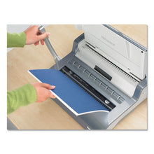 Load image into Gallery viewer, Fellowes® wholesale. Quasar Manual Wire Binding Machine, 18 1-8 X 15 3-8 X 5 1-8, Metallic Gray. HSD Wholesale: Janitorial Supplies, Breakroom Supplies, Office Supplies.