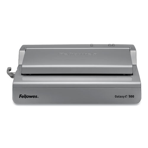 Fellowes® wholesale. Galaxy 500 Electric Comb Binding System, 500 Sheets, 19 5-8x17 3-4x6 1-2, Gray. HSD Wholesale: Janitorial Supplies, Breakroom Supplies, Office Supplies.