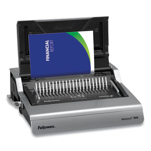 Fellowes® wholesale. Galaxy 500 Electric Comb Binding System, 500 Sheets, 19 5-8x17 3-4x6 1-2, Gray. HSD Wholesale: Janitorial Supplies, Breakroom Supplies, Office Supplies.