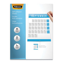 Load image into Gallery viewer, Fellowes® wholesale. Self-adhesive Laminating Sheets, 3 Mil, 9.25&quot; X 12&quot;, Gloss Clear, 50-box. HSD Wholesale: Janitorial Supplies, Breakroom Supplies, Office Supplies.