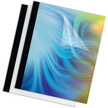 Load image into Gallery viewer, Fellowes® wholesale. Thermal Binding System Covers, 30-sheet Cap, 11 X 8.5, Clear-black, 10-pack. HSD Wholesale: Janitorial Supplies, Breakroom Supplies, Office Supplies.