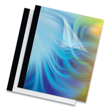 Load image into Gallery viewer, Fellowes® wholesale. Thermal Binding System Covers, 60-sheet Cap, 11 X 8.5, Clear-black, 10-pack. HSD Wholesale: Janitorial Supplies, Breakroom Supplies, Office Supplies.