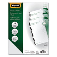 Fellowes® wholesale. Futura Binding System Covers, Square Corners, 11 X 8 1-2, Frost, 25-pack. HSD Wholesale: Janitorial Supplies, Breakroom Supplies, Office Supplies.