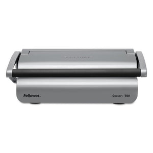 Fellowes® wholesale. Quasar 500 Manual Comb Binding System, 18 1-8 X 15 3-8 X 5 1-8, Metallic Gray. HSD Wholesale: Janitorial Supplies, Breakroom Supplies, Office Supplies.