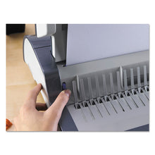 Load image into Gallery viewer, Fellowes® wholesale. Quasar 500 Manual Comb Binding System, 18 1-8 X 15 3-8 X 5 1-8, Metallic Gray. HSD Wholesale: Janitorial Supplies, Breakroom Supplies, Office Supplies.