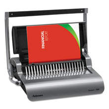 Load image into Gallery viewer, Fellowes® wholesale. Quasar 500 Manual Comb Binding System, 18 1-8 X 15 3-8 X 5 1-8, Metallic Gray. HSD Wholesale: Janitorial Supplies, Breakroom Supplies, Office Supplies.