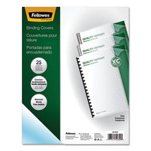 Load image into Gallery viewer, Fellowes® wholesale. Crystals Presentation Covers With Round Corners, 11 1-4 X 8 3-4, Clear, 25-pack. HSD Wholesale: Janitorial Supplies, Breakroom Supplies, Office Supplies.