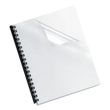 Load image into Gallery viewer, Fellowes® wholesale. Crystals Presentation Covers With Round Corners, 11 1-4 X 8 3-4, Clear, 100-pack. HSD Wholesale: Janitorial Supplies, Breakroom Supplies, Office Supplies.