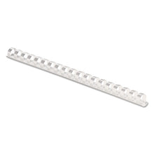 Load image into Gallery viewer, Fellowes® wholesale. Plastic Comb Bindings, 3-8&quot; Diameter, 55 Sheet Capacity, White, 100 Combs-pack. HSD Wholesale: Janitorial Supplies, Breakroom Supplies, Office Supplies.