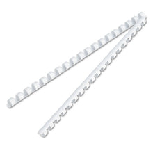 Load image into Gallery viewer, Fellowes® wholesale. Plastic Comb Bindings, 3-8&quot; Diameter, 55 Sheet Capacity, White, 100 Combs-pack. HSD Wholesale: Janitorial Supplies, Breakroom Supplies, Office Supplies.