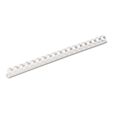 Load image into Gallery viewer, Fellowes® wholesale. Plastic Comb Bindings, 3-8&quot; Diameter, 55 Sheet Capacity, White, 100 Combs-pack. HSD Wholesale: Janitorial Supplies, Breakroom Supplies, Office Supplies.