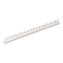 Load image into Gallery viewer, Fellowes® wholesale. Plastic Comb Bindings, 1-2&quot; Diameter, 90 Sheet Capacity, White, 100 Combs-pack. HSD Wholesale: Janitorial Supplies, Breakroom Supplies, Office Supplies.