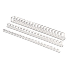 Load image into Gallery viewer, Fellowes® wholesale. Plastic Comb Bindings, 1-2&quot; Diameter, 90 Sheet Capacity, White, 100 Combs-pack. HSD Wholesale: Janitorial Supplies, Breakroom Supplies, Office Supplies.