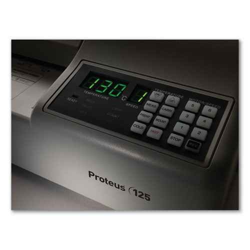 Fellowes® wholesale. Proteus 125 Laminator, 12" Max Document Width, 10 Mil Max Document Thickness. HSD Wholesale: Janitorial Supplies, Breakroom Supplies, Office Supplies.