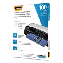 Load image into Gallery viewer, Fellowes® wholesale. Laminating Pouches, 3 Mil, 9&quot; X 11.5&quot;, Gloss Clear, 100-pack. HSD Wholesale: Janitorial Supplies, Breakroom Supplies, Office Supplies.