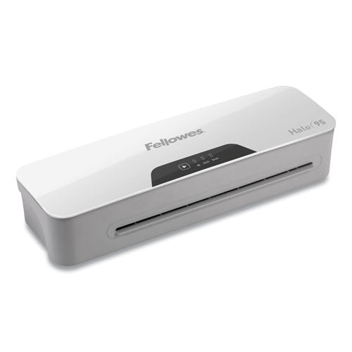 Fellowes® wholesale. Halo Laminator, 2 Rollers, 9.5" Max Document Width, 5 Mil Max Document Thickness. HSD Wholesale: Janitorial Supplies, Breakroom Supplies, Office Supplies.