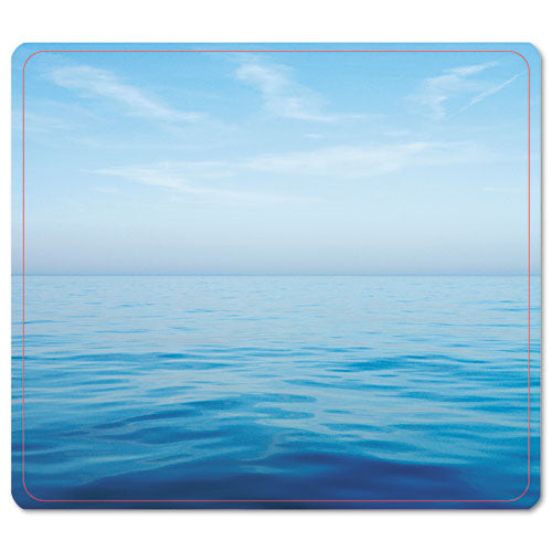 Fellowes® wholesale. Recycled Mouse Pad, Nonskid Base, 7 1-2 X 9, Blue Ocean. HSD Wholesale: Janitorial Supplies, Breakroom Supplies, Office Supplies.
