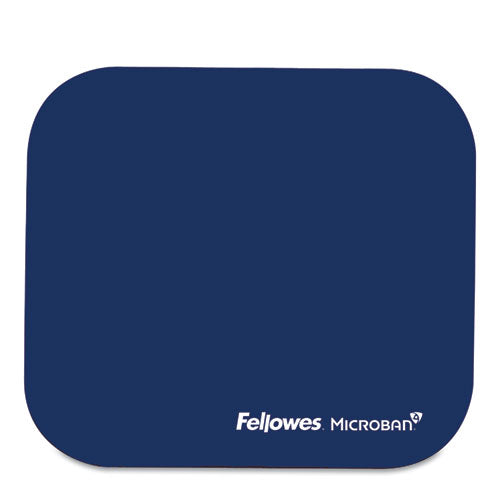 Fellowes® wholesale. Mouse Pad W-microban, Nonskid Base, 9 X 8, Navy. HSD Wholesale: Janitorial Supplies, Breakroom Supplies, Office Supplies.