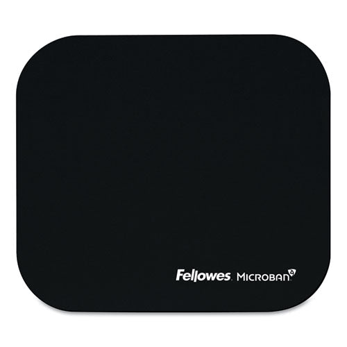 Fellowes® wholesale. Mouse Pad W-microban, Nonskid Base, 9 X 8, Black. HSD Wholesale: Janitorial Supplies, Breakroom Supplies, Office Supplies.