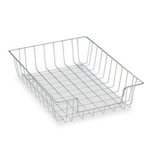 Load image into Gallery viewer, Fellowes® wholesale. Wire Desk Tray Organizer, 1 Section, Letter Size Files, 10&quot; X 14.13&quot; X 3&quot;, Silver. HSD Wholesale: Janitorial Supplies, Breakroom Supplies, Office Supplies.