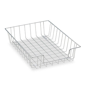 Fellowes® wholesale. Wire Desk Tray Organizer, 1 Section, Letter Size Files, 10" X 14.13" X 3", Silver. HSD Wholesale: Janitorial Supplies, Breakroom Supplies, Office Supplies.