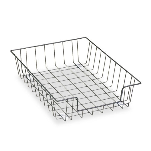 Fellowes® wholesale. Wire Desk Tray Organizer, 1 Section, Letter Size Files, 10" X 14.13" X 3", Black. HSD Wholesale: Janitorial Supplies, Breakroom Supplies, Office Supplies.