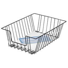 Load image into Gallery viewer, Fellowes® wholesale. Wire Desk Tray Organizer, 1 Section, Legal Size Files, 12&quot; X 16.5&quot; X 5&quot;, Black. HSD Wholesale: Janitorial Supplies, Breakroom Supplies, Office Supplies.