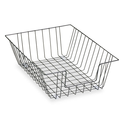 Fellowes® wholesale. Wire Desk Tray Organizer, 1 Section, Legal Size Files, 12" X 16.5" X 5", Black. HSD Wholesale: Janitorial Supplies, Breakroom Supplies, Office Supplies.