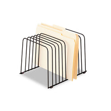 Load image into Gallery viewer, Fellowes® wholesale. Wire Desktop Organizer, 11 Sections, Letter To Legal Size Files, 9&quot; X 11.38&quot; X 8&quot;, Black. HSD Wholesale: Janitorial Supplies, Breakroom Supplies, Office Supplies.