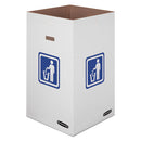 Bankers Box® wholesale. Waste And Recycling Bin, 42 Gal, White, 10-carton. HSD Wholesale: Janitorial Supplies, Breakroom Supplies, Office Supplies.