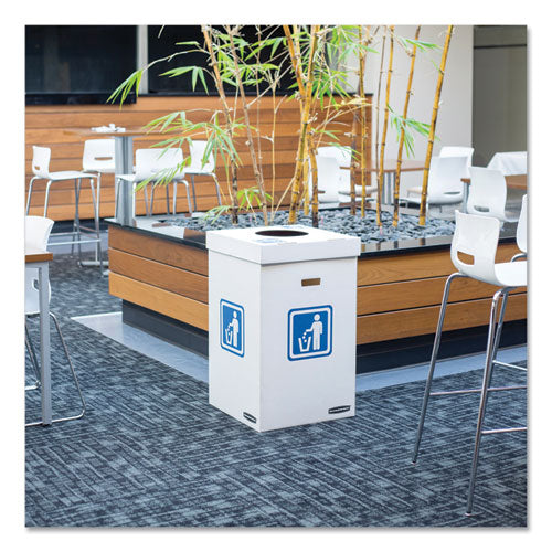 Bankers Box® wholesale. Waste And Recycling Bin, 42 Gal, White, 10-carton. HSD Wholesale: Janitorial Supplies, Breakroom Supplies, Office Supplies.