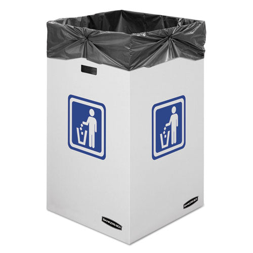 Bankers Box® wholesale. Waste And Recycling Bin, 42 Gal, White, 10-carton. HSD Wholesale: Janitorial Supplies, Breakroom Supplies, Office Supplies.