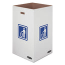 Bankers Box® wholesale. Waste And Recycling Bin, 50 Gal, White, 10-carton. HSD Wholesale: Janitorial Supplies, Breakroom Supplies, Office Supplies.